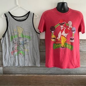 Power Rangers graphic tees shirts tank size medium (lot of 2) (H1)